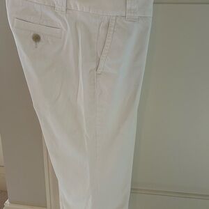 J. Crew White Chinos Cotton Blend Classic